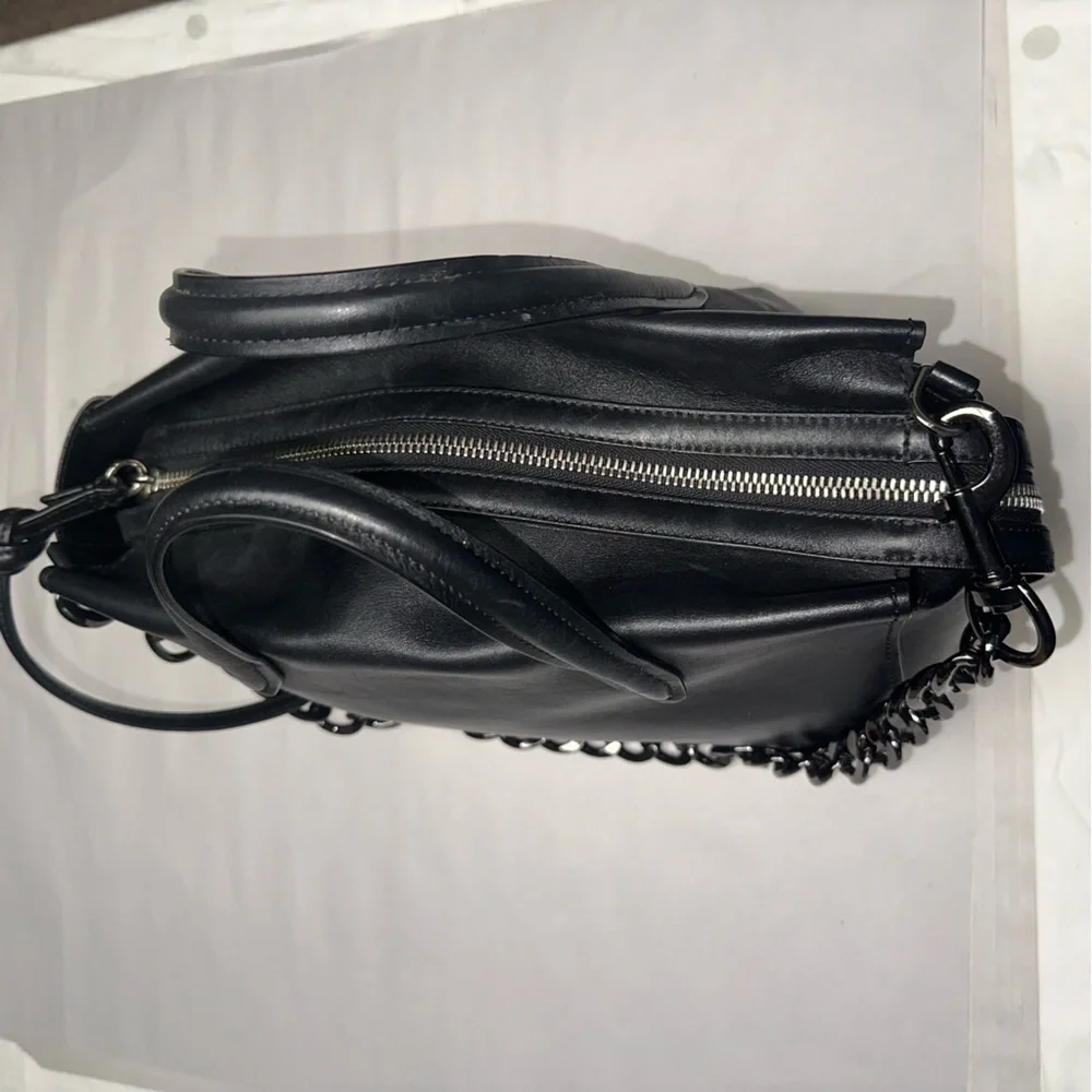 🐝🐝SOLD🐝🐝3.1 PHILLIP LIM Ames Patchwork Black Leather Flap Crossbody Bag - Picture 9 of 12